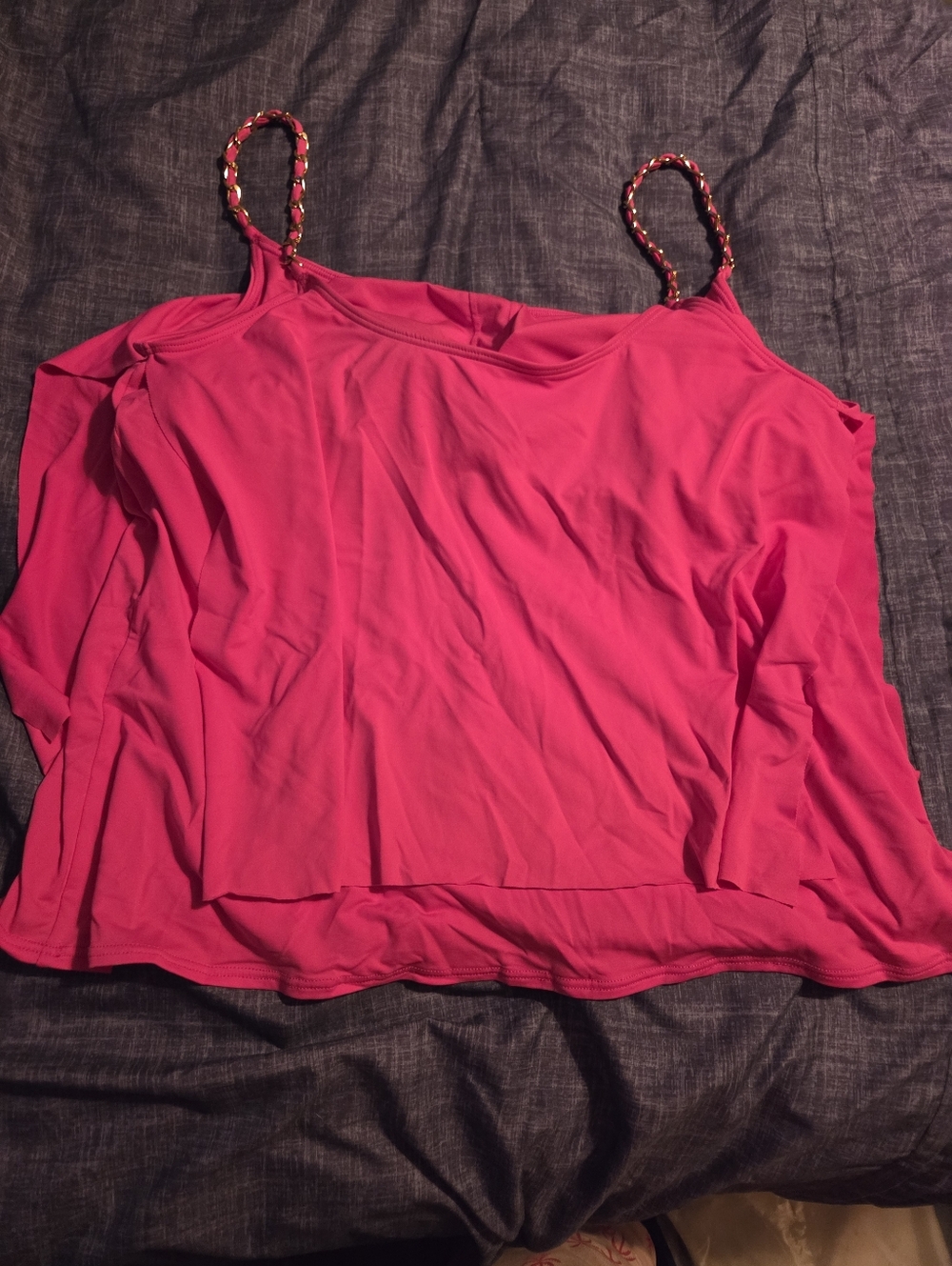 Michel Kors Womens Layered Tankini Top - Picture 3 of 6